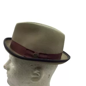 Goorin Bros Ryan Pointo Wool Pork Pie Hat Slappy Fedora Hat Men Small Olive - Bild 1 von 6