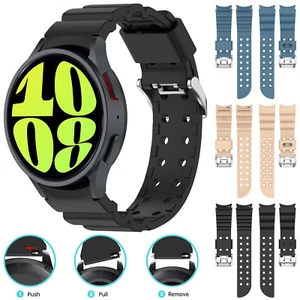 Correa deportiva de silicona para reloj Samsung Galaxy Watch 4 5 6 40 mm 44 mm 45 mm - Imagen 1 de 51