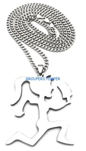 Collar Juggalette Nuevo Colgante con Cadena Estilo Cubano Niña Loca - Imagen 1 de 22