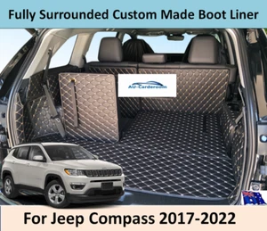 For Jeep Compass 2017-2022 Custom Made Trunk Boot Mats Liner Cargo Mat Cover - Picture 1 of 11