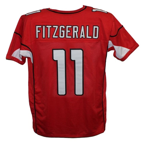 Larry Fitzgerald Custom Pro Style Red XL Jersey 29328 Cover