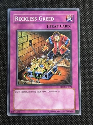 YuGiOh! - Reckless Greed RP02-EN071 Common Unlimited Edition Near Mint - Image 1 of 2