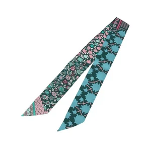 Hermes Écharpe Twilly en Soie Tapis 36064K-5 148467775 - Picture 1 of 6