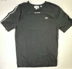 Lacoste Sport schwarz Logo T-Shirt Herren Medium FR 4 Crewneck Tee Croc Patch - Bild 1 von 4