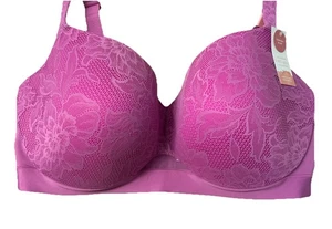 Sujetador Balconette Lane Bryant Cacique Comfort Bliss Ligeramente Forrado 42G Nuevo con Etiquetas PúrpuraPnk - Imagen 1 de 16