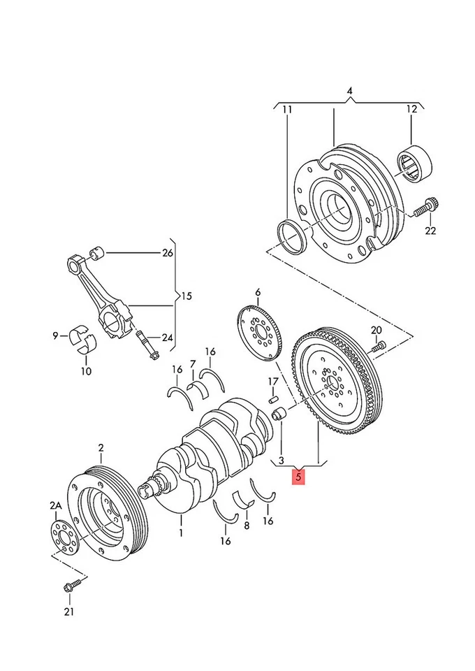 Placa de embrague original AUDI A4 Avant S4 quattro A5 S5 cupé Sportback 06E105323M Foto 1 de 1