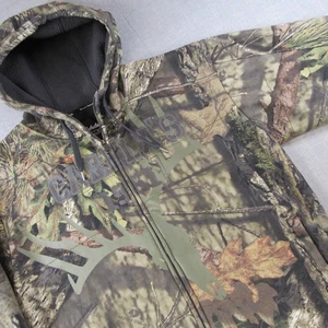 Cabela's Camo Jacket Men's XL "Deer Skull" 1961 "Full Zip" Hoodie "Hunting" - Picture 1 of 10
