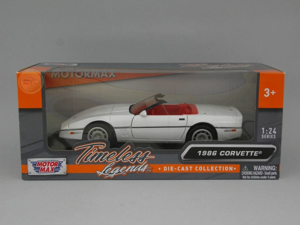 Chevrolet Corvette Convertible (1986) - Motormax 1:24 - MX73298WH - Immagine 1 di 1