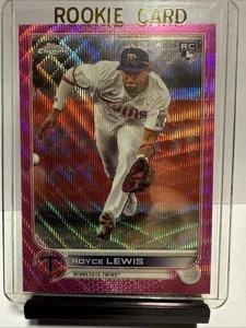 2022 Topps Chrome Update #USC143 Royce Lewis Pink Wave Refractor - Bild 1 von 2