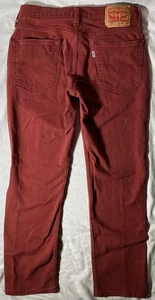 Levi's 514 Jeans Men's 30x30 Straight Leg Jeans Red/Burgundy *FREE SHIPPING* - Picture 1 of 8