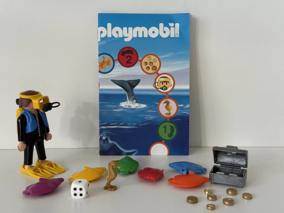 +++ PLAYMOBIL Jeu du Plongeur avec règle du jeu 4979-2008 COMPLET +++ - Photo 1/2