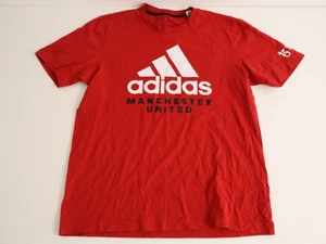 T-shirt Manchester United Adidas rossa uomo media manica corta girocollo 2023 - Foto 1 di 4