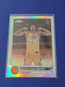 Alexandre Sarr RC Refractor -2022-23 Topps Cromo Horas Extra Elite YNG Dreamerz 59 - Imagen 1 de 2