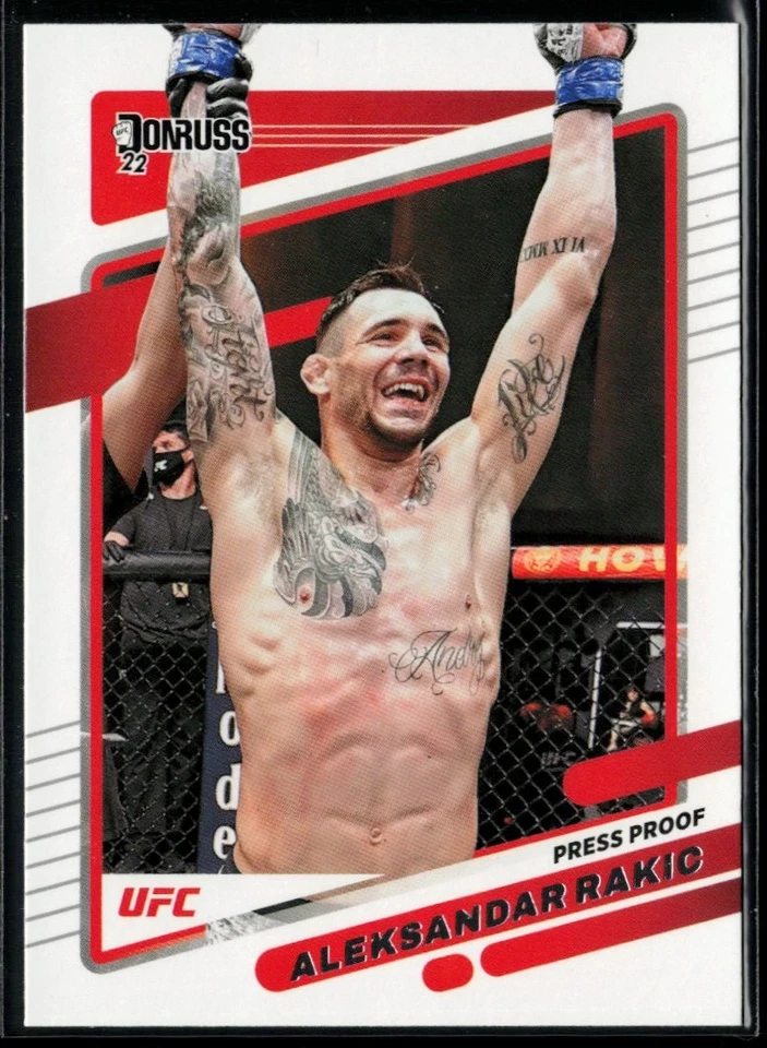 2022 Donruss UFC Press Proof Silver #3 Aleksandar Rakic - Image 1 of 2