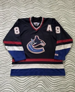 Vintage 90s Vancouver Canucks #89 Alexander Mogilny Sewn/Stitched CCM Hockey Jersey - Bild 1 von 24