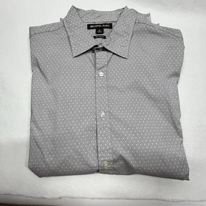 NEU Michael Kors Trim Stretch Herren XL Oberhemd Langarm Baumwollmischung - Bild 1 von 12