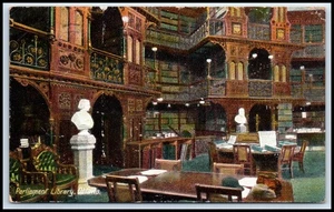 Postkarte Parlamentsbibliothek. Oflawa.   M107 - Bild 1 von 2