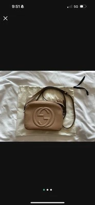 Bolsa de ombro GUCCI Soho pequena discoteca couro usada - Imagem 1 de 3