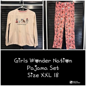 Girls Wonder Nation Puppy Dog Pajama Pants Set - 18 - Picture 1 of 15