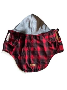 Coleman Dog Hoodie/Coat, Plaid, Sherpa Lined, SZ SMALL - Picture 1 of 5