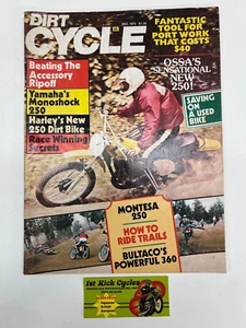 DIRT CYCLE MAGAZINE DECEMBER 1975 MONTESA 250 BULTACO 360 MX VINTAGE - Picture 1 of 3