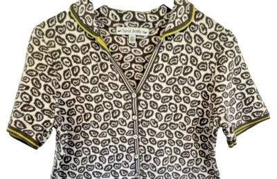 Vintage Women's Sweater Blazer Top Knit Leopard Print Short David Brooks Size L - Image 1 of 4