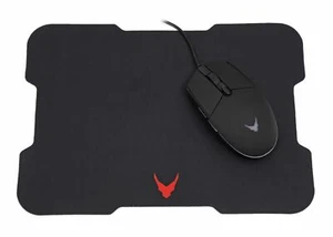 Varr Gaming Mouse and Mousepad/Mat Set, Gaming Mouse: Wired USB Mouse (Black/... - Picture 1 of 1