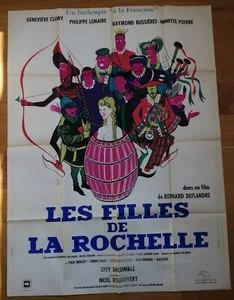 FILLES DE LA ROCHELLE affiche cinema originale 160x120 cm '62 jan mara - Imagen 1 de 1