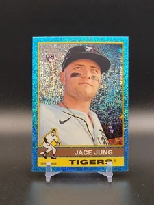 2025 Topps Heritage Blue Sparkle Chrome SP JACE JUNG RC ROOKIE TIGERS - Picture 1 of 2
