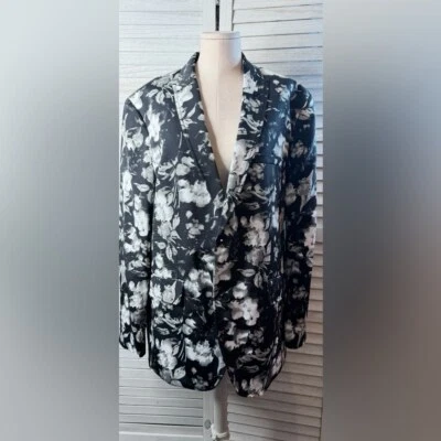 Blazer INC Floral Blanco y Negro Ropa de Hombre Calce Ajustado. Talla XL. Nuevo con etiquetas Foto 1 de 4