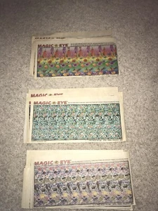 40 Magic Eye 3D Puzzle Illusions and 90's Comic Dilbert Crankshaft Foxtrot Terry - Picture 1 of 5