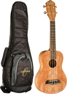 Oscar Schmidt Acoustic Concert Ukulele , Satin Spalted Maple, Gigbag, OU8K - Picture 1 of 2