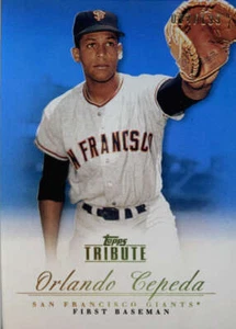 Orlando Cepeda SER 2012 Tribute Blue #20 #/199 San Francisco Giants BX T1R - Imagen 1 de 2