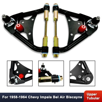Juego superior de brazos de control tubulares para Chevy Impala Bel Air Biscayne 1958-1964 Foto 1 de 4