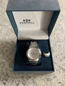Festina F 6698/7 und GFF Herren Chronograph Leder Metall Quarz - Bild 1 von 5