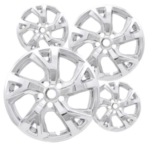 Set of 4 Chrome 18 inch Impostor Wheel Skins for 18-21 Chevy Equinox Rim Covers - Picture 1 of 4