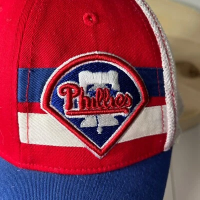 MLB New Era Phillies 39Thirty Stretch Fit Hat with Liberty Bell and rim sticker - Image 1 of 4