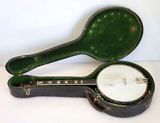 Antique 1920's Stromberg-Voisinet 4-String 17-Fret MOP Resonator Back Banjo for sale