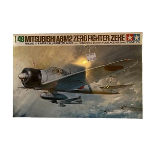 Tamiya Mitsubishi A6M2 Zero Fighter (ZEKE) 1/48 Scale Model Airplane Kit 61016 - Picture 1 of 9