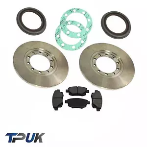 FORD TRANSIT MK7 2.2 2.4 RWD REAR BRAKE DISCS PADS HUB SEALS GASKET TWIN WHEEL - Picture 1 of 2