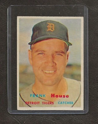 1957 Topps Baseball Card #223 Frank House, Detroit Tigers, EX! - Image 1 of 2