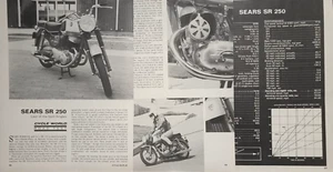 1968 Sears SR250 4pg Motorrad Testartikel - Bild 1 von 1