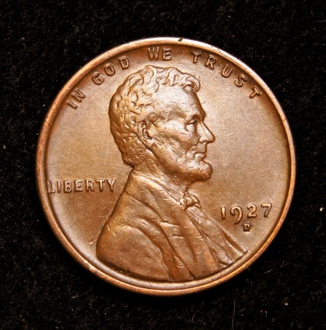 1927-D Lincoln Wheat Cent  AU Cover