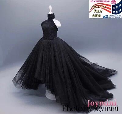 Black Dress For Fashion Royalty Integrity Poppy Parker NuFace Dolls Coat Dress - Image 1 of 4