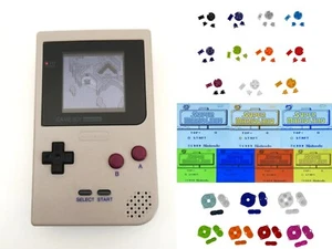 Nintendo Game Boy Pocket GBP System Backlight Brighter TFT LCD SNES Gray BUTTON - Picture 1 of 5