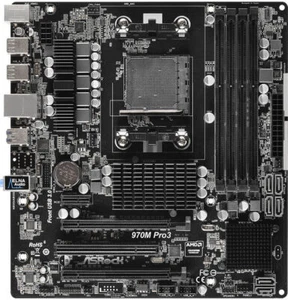 FOR ASROCK 970M Pro3 AMD AM3 DDR3 64GB Micro ATX Motherboard Test OK - Bild 1 von 4