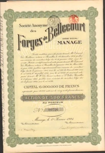 FORGES de BELCOURT (MANAGE BELGIQUE) (U) - Photo 1/1