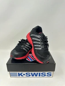 K-Swiss Infants' Tubes Run 100 VLC Mesh Shoes - US:5, Black/Red, J2(B348T) - Picture 1 of 6