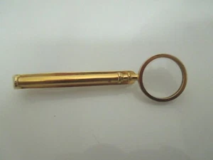 r645 Carved Glass Bar Brooch Pin Swank Tag Vintage Intaglio Men's Tie Suit Jewel - Picture 1 of 5