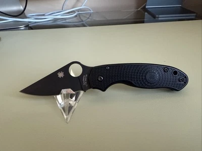 Spyderco Para 3 Ligero, Negro FRN / CTS BD1N - Usado Foto 1 de 4
